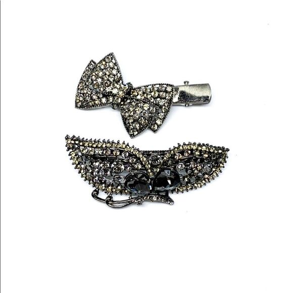 Beautiful Rhinestone Butterfly and Bow hair Clips main image 5